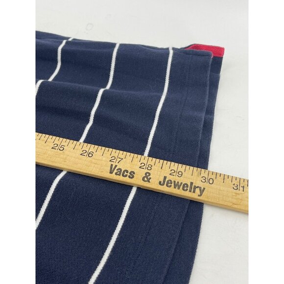Nautica Men's Polo Shirt Performance Deck Shirt Sz XL Navy Blue Red Logo Striped - Picture 9 of 10